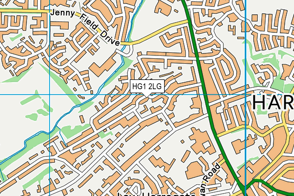 HG1 2LG map - OS VectorMap District (Ordnance Survey) HG1 2LG map - OS VectorMap District (Ordnance Survey)