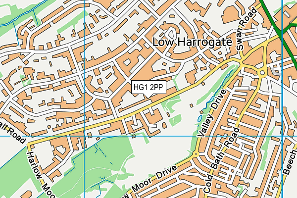 HG1 2PP map - OS VectorMap District (Ordnance Survey) HG1 2PP map - OS VectorMap District (Ordnance Survey)