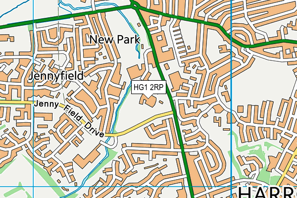 HG1 2RP map - OS VectorMap District (Ordnance Survey) HG1 2RP map - OS VectorMap District (Ordnance Survey)