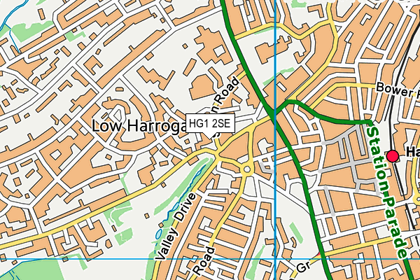 HG1 2SE map - OS VectorMap District (Ordnance Survey) HG1 2SE map - OS VectorMap District (Ordnance Survey)