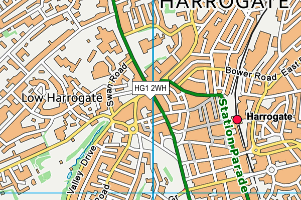 HG1 2WH map - OS VectorMap District (Ordnance Survey) HG1 2WH map - OS VectorMap District (Ordnance Survey)