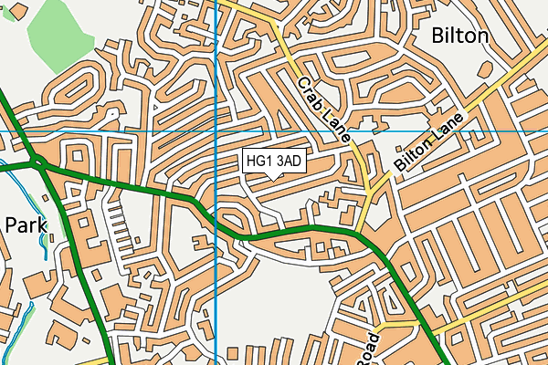 HG1 3AD map - OS VectorMap District (Ordnance Survey) HG1 3AD map - OS VectorMap District (Ordnance Survey)
