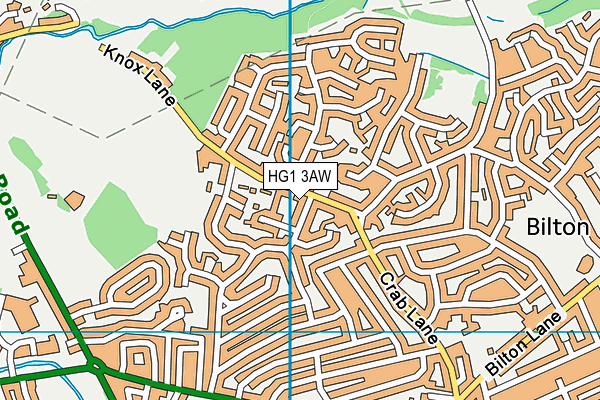 HG1 3AW map - OS VectorMap District (Ordnance Survey) HG1 3AW map - OS VectorMap District (Ordnance Survey)