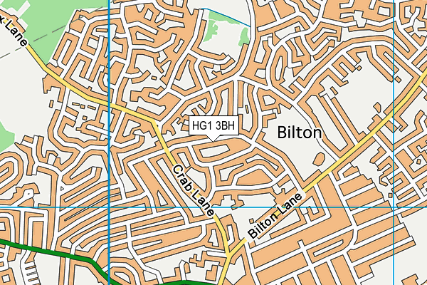 HG1 3BH map - OS VectorMap District (Ordnance Survey) HG1 3BH map - OS VectorMap District (Ordnance Survey)