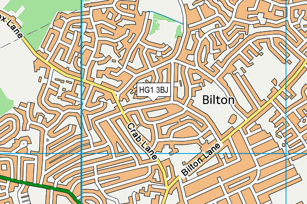 HG1 3BJ map - OS VectorMap District (Ordnance Survey) HG1 3BJ map - OS VectorMap District (Ordnance Survey)