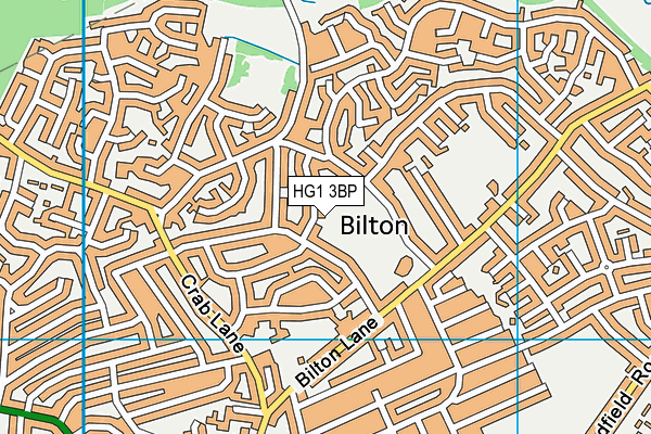 HG1 3BP map - OS VectorMap District (Ordnance Survey) HG1 3BP map - OS VectorMap District (Ordnance Survey)