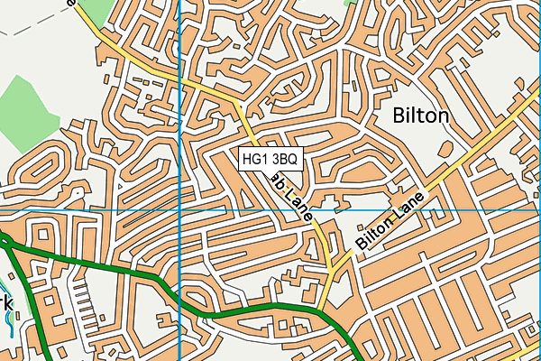 HG1 3BQ map - OS VectorMap District (Ordnance Survey) HG1 3BQ map - OS VectorMap District (Ordnance Survey)