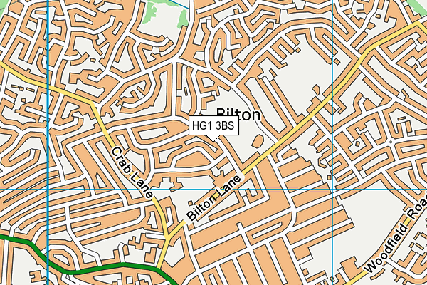 HG1 3BS map - OS VectorMap District (Ordnance Survey) HG1 3BS map - OS VectorMap District (Ordnance Survey)