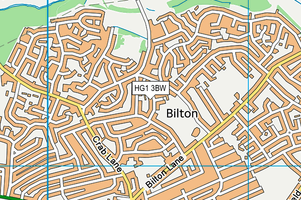 HG1 3BW map - OS VectorMap District (Ordnance Survey) HG1 3BW map - OS VectorMap District (Ordnance Survey)