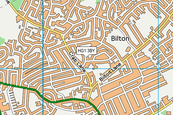 HG1 3BY map - OS VectorMap District (Ordnance Survey) HG1 3BY map - OS VectorMap District (Ordnance Survey)