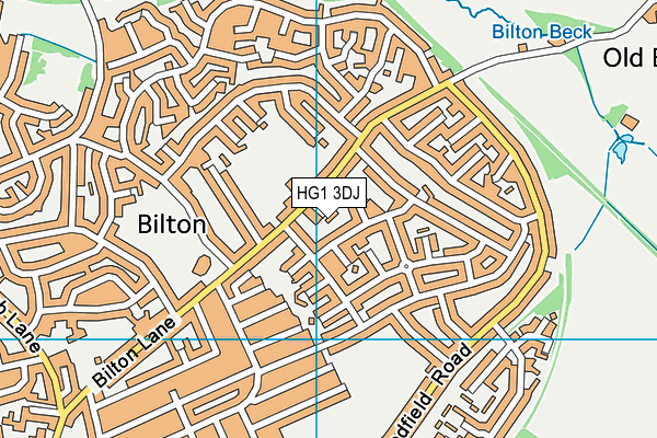 HG1 3DJ map - OS VectorMap District (Ordnance Survey)