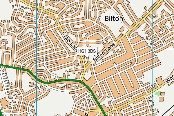 HG1 3DS map - OS VectorMap District (Ordnance Survey) HG1 3DS map - OS VectorMap District (Ordnance Survey)
