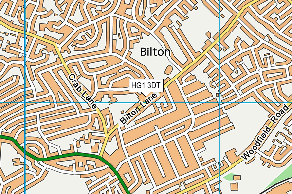 HG1 3DT map - OS VectorMap District (Ordnance Survey) HG1 3DT map - OS VectorMap District (Ordnance Survey)