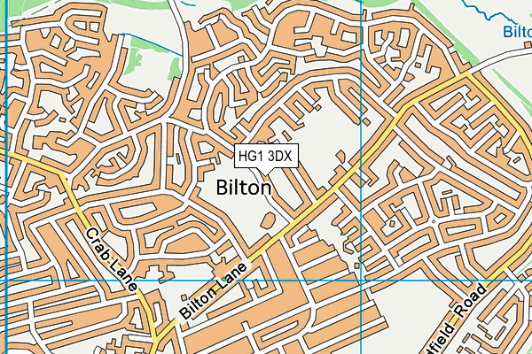 HG1 3DX map - OS VectorMap District (Ordnance Survey) HG1 3DX map - OS VectorMap District (Ordnance Survey)