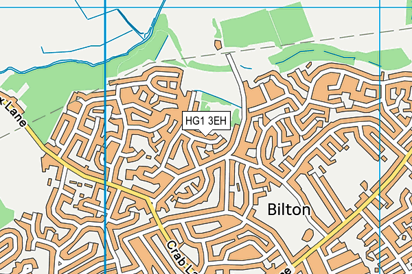 HG1 3EH map - OS VectorMap District (Ordnance Survey) HG1 3EH map - OS VectorMap District (Ordnance Survey)