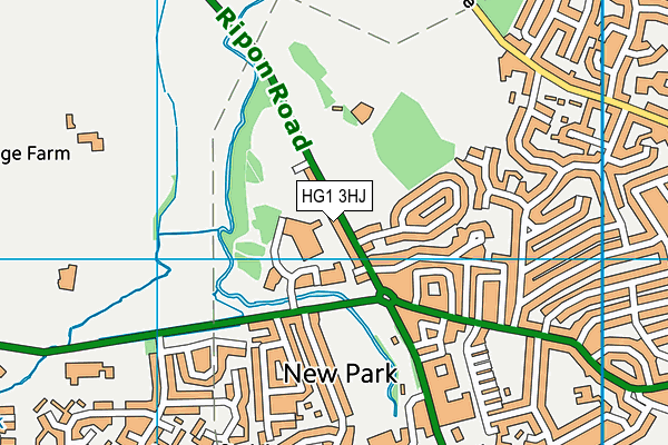 HG1 3HJ map - OS VectorMap District (Ordnance Survey) HG1 3HJ map - OS VectorMap District (Ordnance Survey)