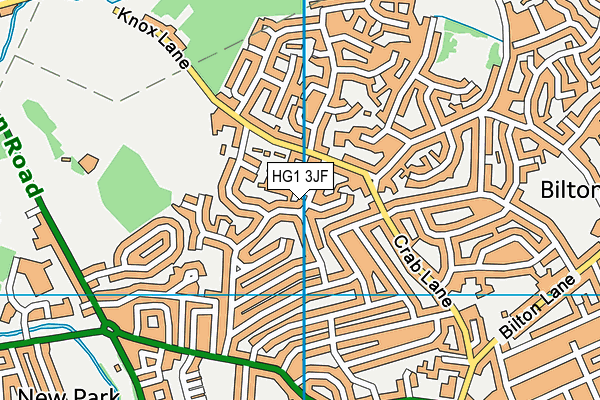 HG1 3JF map - OS VectorMap District (Ordnance Survey) HG1 3JF map - OS VectorMap District (Ordnance Survey)