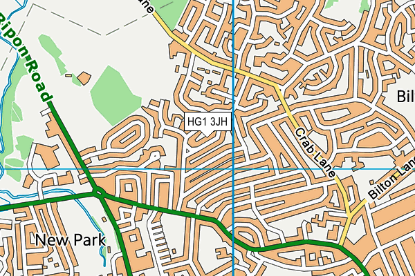 HG1 3JH map - OS VectorMap District (Ordnance Survey) HG1 3JH map - OS VectorMap District (Ordnance Survey)
