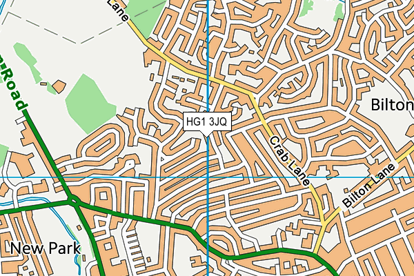 HG1 3JQ map - OS VectorMap District (Ordnance Survey) HG1 3JQ map - OS VectorMap District (Ordnance Survey)