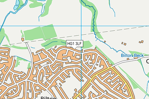 HG1 3LF map - OS VectorMap District (Ordnance Survey) HG1 3LF map - OS VectorMap District (Ordnance Survey)