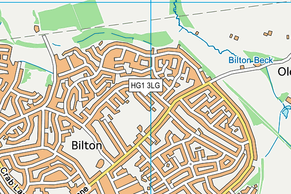 HG1 3LG map - OS VectorMap District (Ordnance Survey) HG1 3LG map - OS VectorMap District (Ordnance Survey)