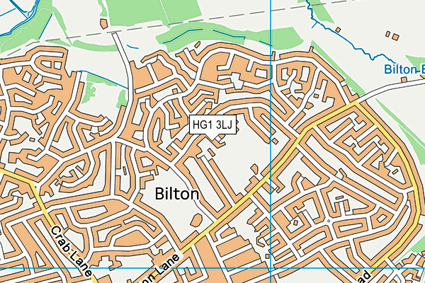 HG1 3LJ map - OS VectorMap District (Ordnance Survey) HG1 3LJ map - OS VectorMap District (Ordnance Survey)