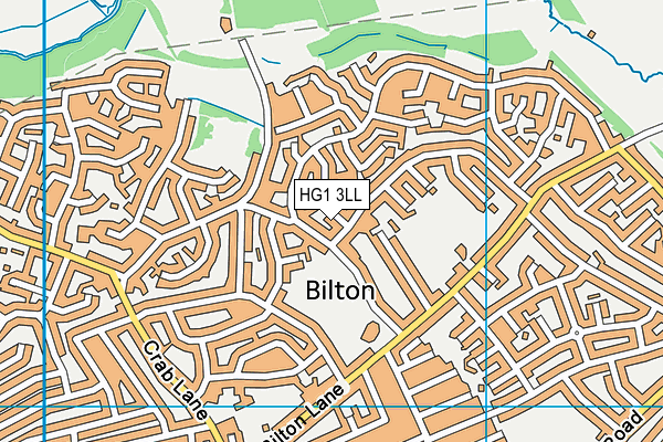 HG1 3LL map - OS VectorMap District (Ordnance Survey) HG1 3LL map - OS VectorMap District (Ordnance Survey)