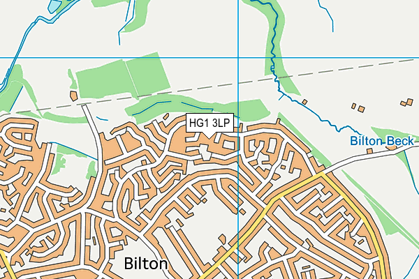 HG1 3LP map - OS VectorMap District (Ordnance Survey) HG1 3LP map - OS VectorMap District (Ordnance Survey)