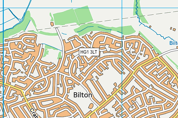 HG1 3LT map - OS VectorMap District (Ordnance Survey) HG1 3LT map - OS VectorMap District (Ordnance Survey)