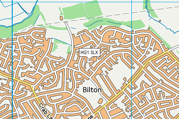 HG1 3LX map - OS VectorMap District (Ordnance Survey) HG1 3LX map - OS VectorMap District (Ordnance Survey)