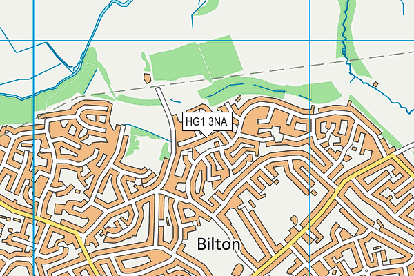 HG1 3NA map - OS VectorMap District (Ordnance Survey) HG1 3NA map - OS VectorMap District (Ordnance Survey)