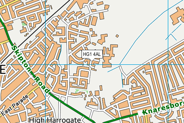 HG1 4AL map - OS VectorMap District (Ordnance Survey) HG1 4AL map - OS VectorMap District (Ordnance Survey)