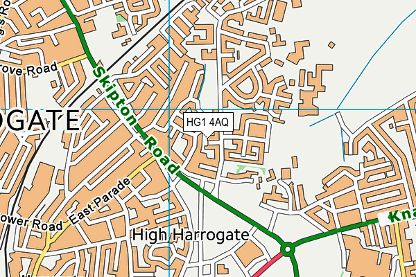 HG1 4AQ map - OS VectorMap District (Ordnance Survey) HG1 4AQ map - OS VectorMap District (Ordnance Survey)