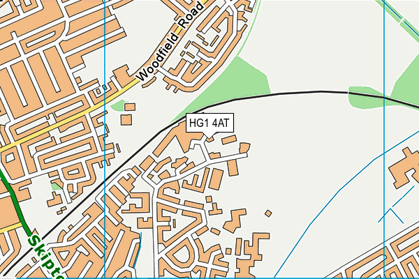 HG1 4AT map - OS VectorMap District (Ordnance Survey) HG1 4AT map - OS VectorMap District (Ordnance Survey)