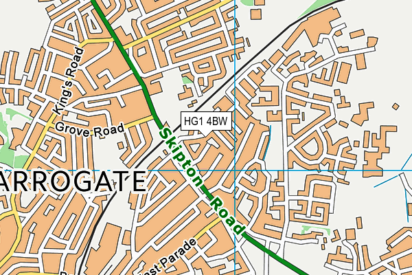 HG1 4BW map - OS VectorMap District (Ordnance Survey) HG1 4BW map - OS VectorMap District (Ordnance Survey)