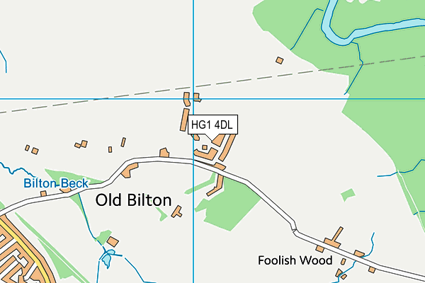 HG1 4DL map - OS VectorMap District (Ordnance Survey) HG1 4DL map - OS VectorMap District (Ordnance Survey)