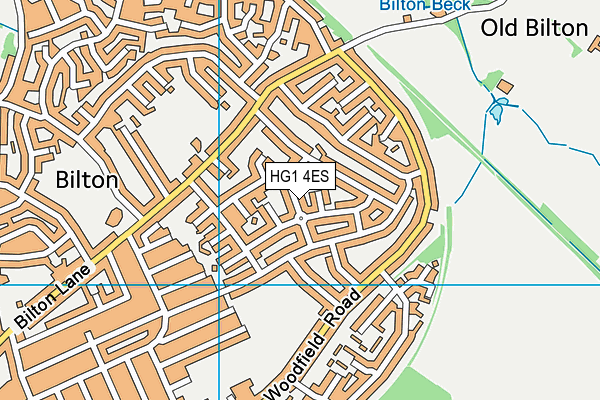 HG1 4ES map - OS VectorMap District (Ordnance Survey) HG1 4ES map - OS VectorMap District (Ordnance Survey)