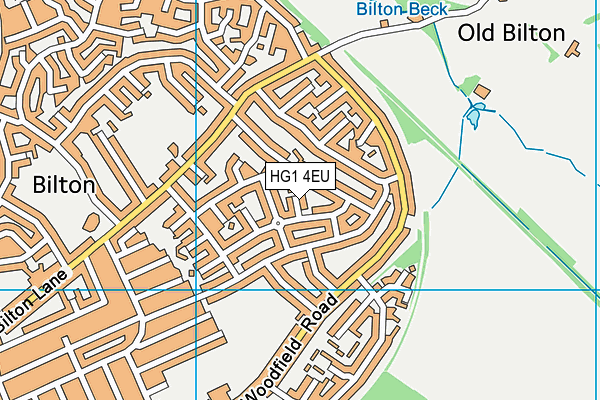 HG1 4EU map - OS VectorMap District (Ordnance Survey) HG1 4EU map - OS VectorMap District (Ordnance Survey)