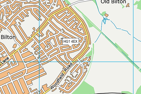 HG1 4EX map - OS VectorMap District (Ordnance Survey) HG1 4EX map - OS VectorMap District (Ordnance Survey)