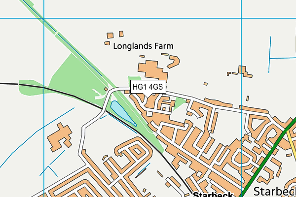 HG1 4GS map - OS VectorMap District (Ordnance Survey) HG1 4GS map - OS VectorMap District (Ordnance Survey)