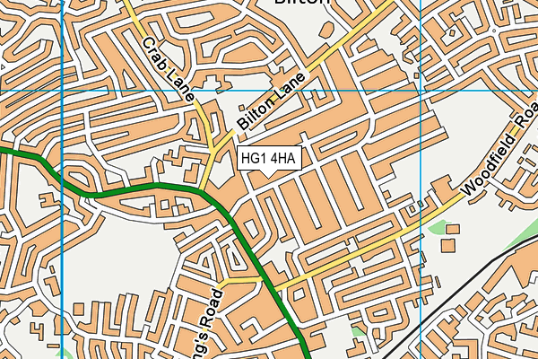 HG1 4HA map - OS VectorMap District (Ordnance Survey) HG1 4HA map - OS VectorMap District (Ordnance Survey)
