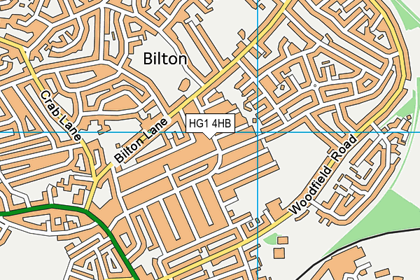 HG1 4HB map - OS VectorMap District (Ordnance Survey)
