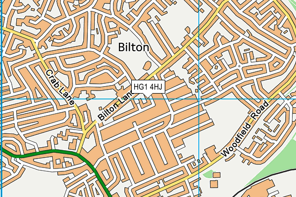 HG1 4HJ map - OS VectorMap District (Ordnance Survey)