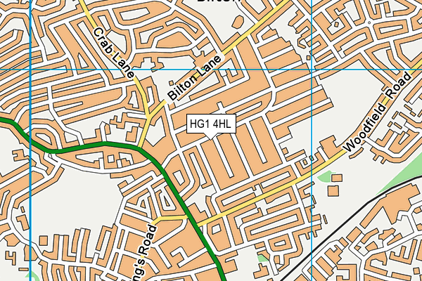HG1 4HL map - OS VectorMap District (Ordnance Survey) HG1 4HL map - OS VectorMap District (Ordnance Survey)