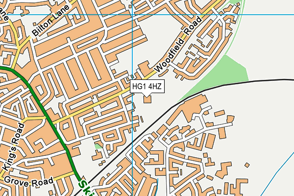 HG1 4HZ map - OS VectorMap District (Ordnance Survey) HG1 4HZ map - OS VectorMap District (Ordnance Survey)