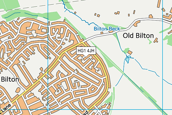 HG1 4JH map - OS VectorMap District (Ordnance Survey) HG1 4JH map - OS VectorMap District (Ordnance Survey)