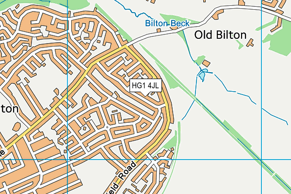 HG1 4JL map - OS VectorMap District (Ordnance Survey) HG1 4JL map - OS VectorMap District (Ordnance Survey)