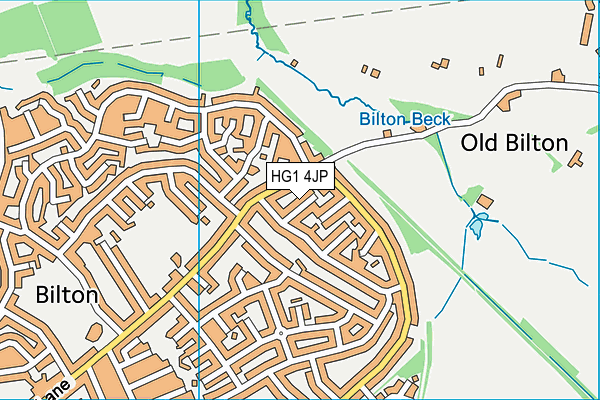 HG1 4JP map - OS VectorMap District (Ordnance Survey) HG1 4JP map - OS VectorMap District (Ordnance Survey)