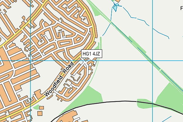 HG1 4JZ map - OS VectorMap District (Ordnance Survey) HG1 4JZ map - OS VectorMap District (Ordnance Survey)