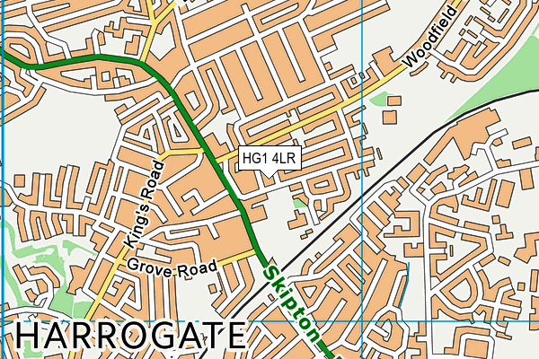 HG1 4LR map - OS VectorMap District (Ordnance Survey)